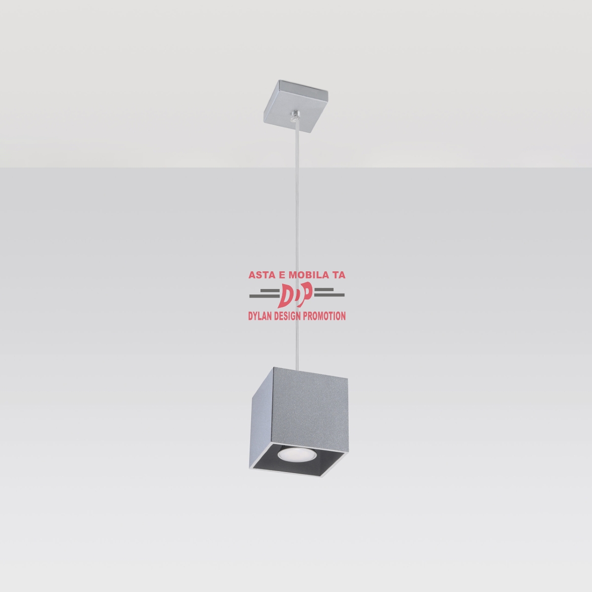 Lampă suspendată QUAD 1 gri