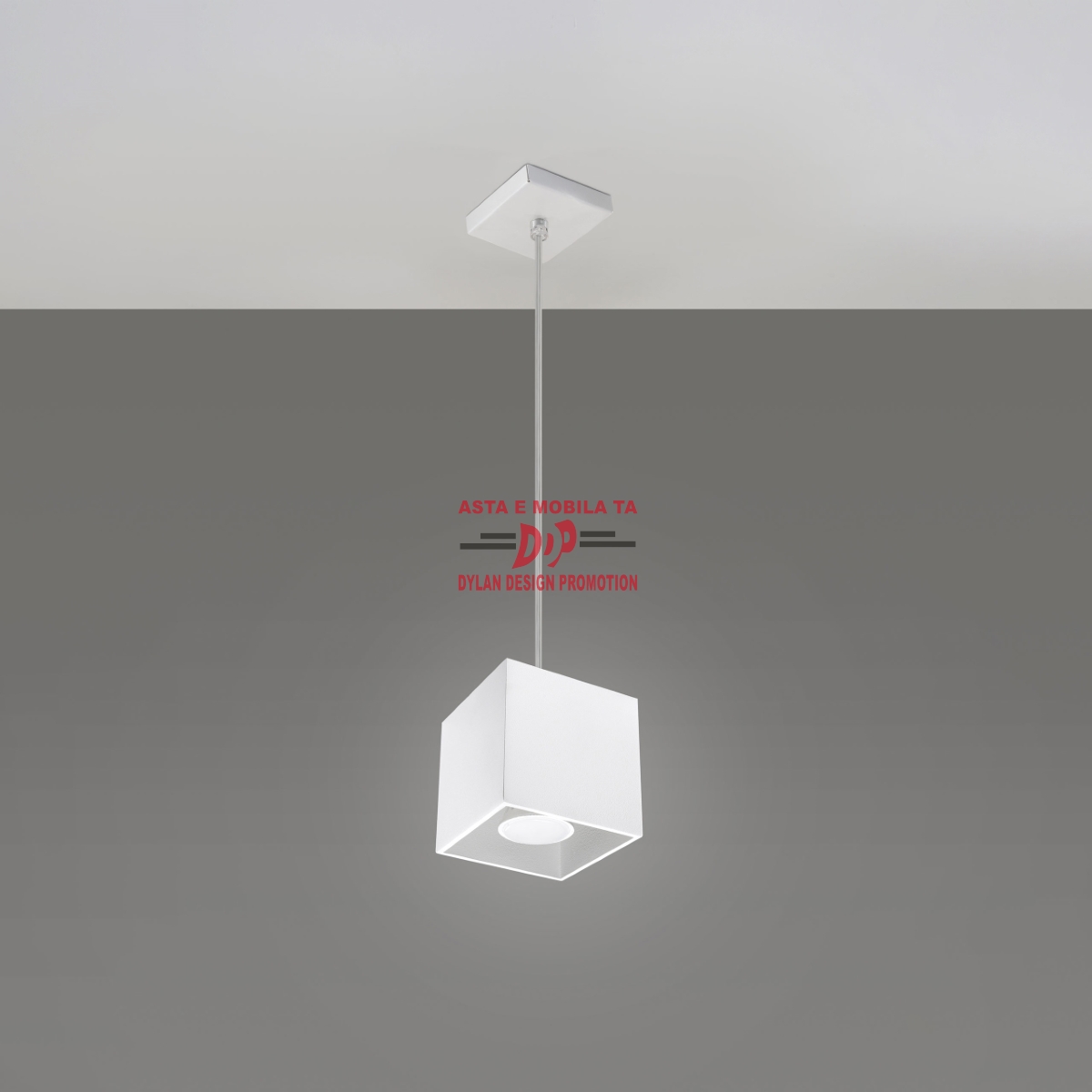 Lampă suspendată QUAD 1 alb