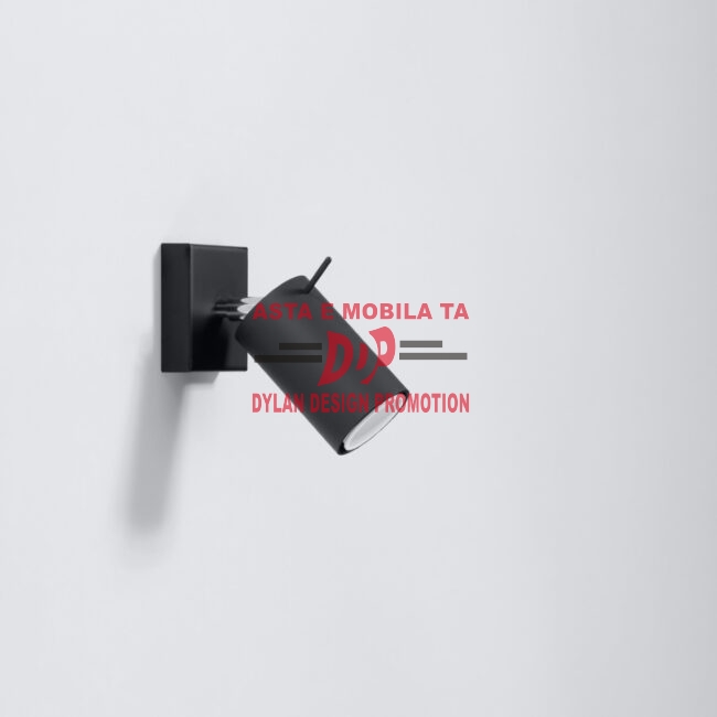 Lampă de perete RING negru