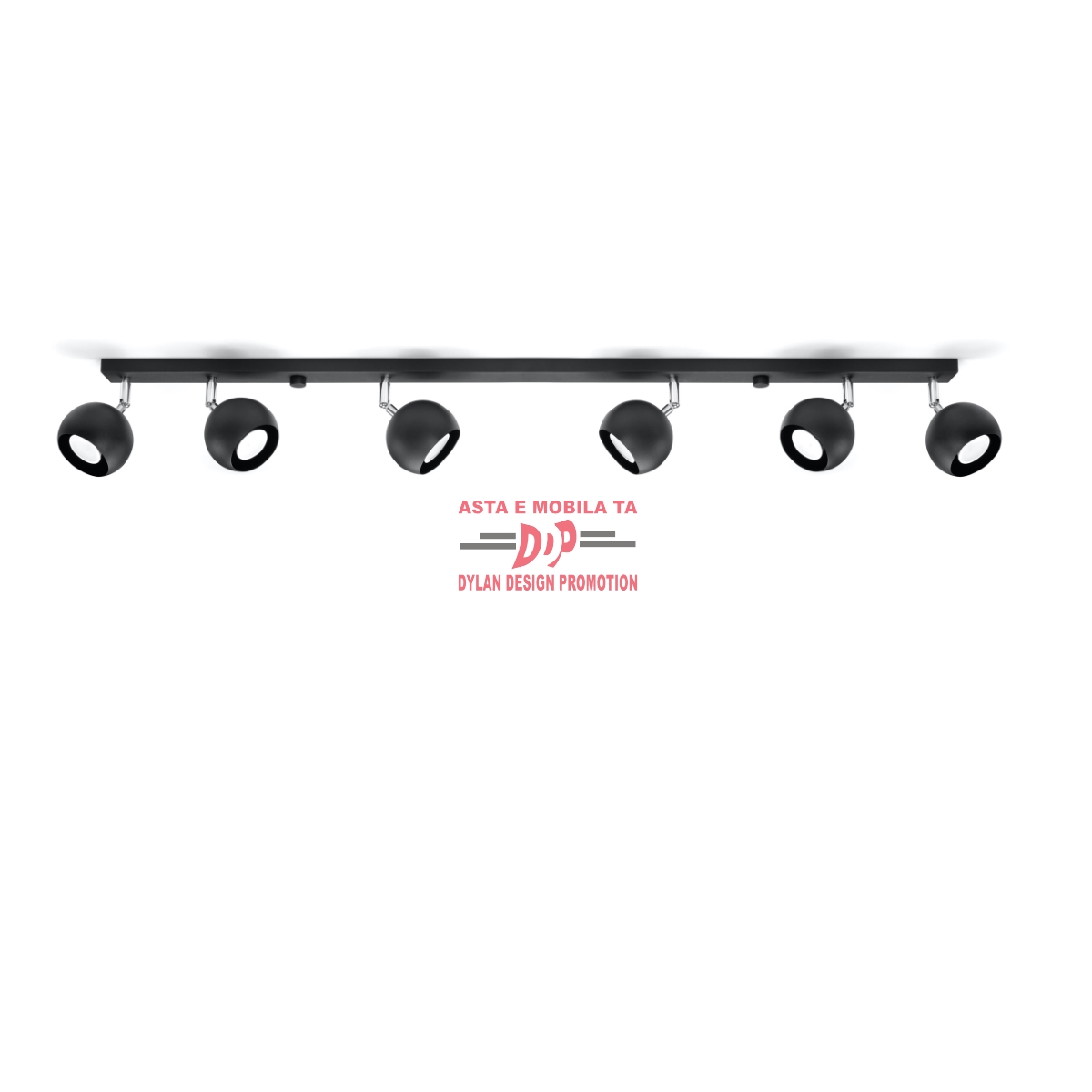 Plafonieră OCULARE 6L negru