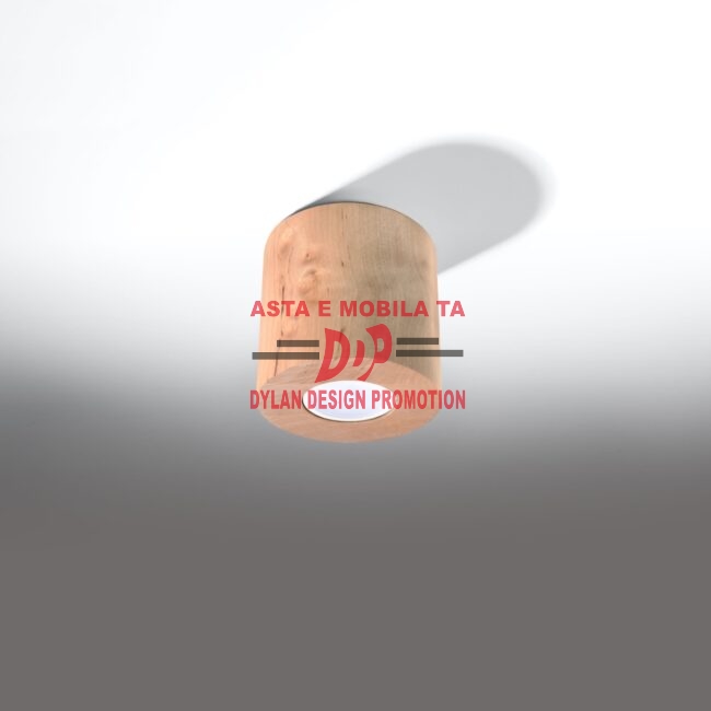 Plafonieră ORBIS lemn natural