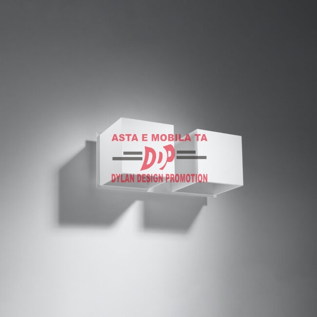 Lampă de perete QUAD 2 alb