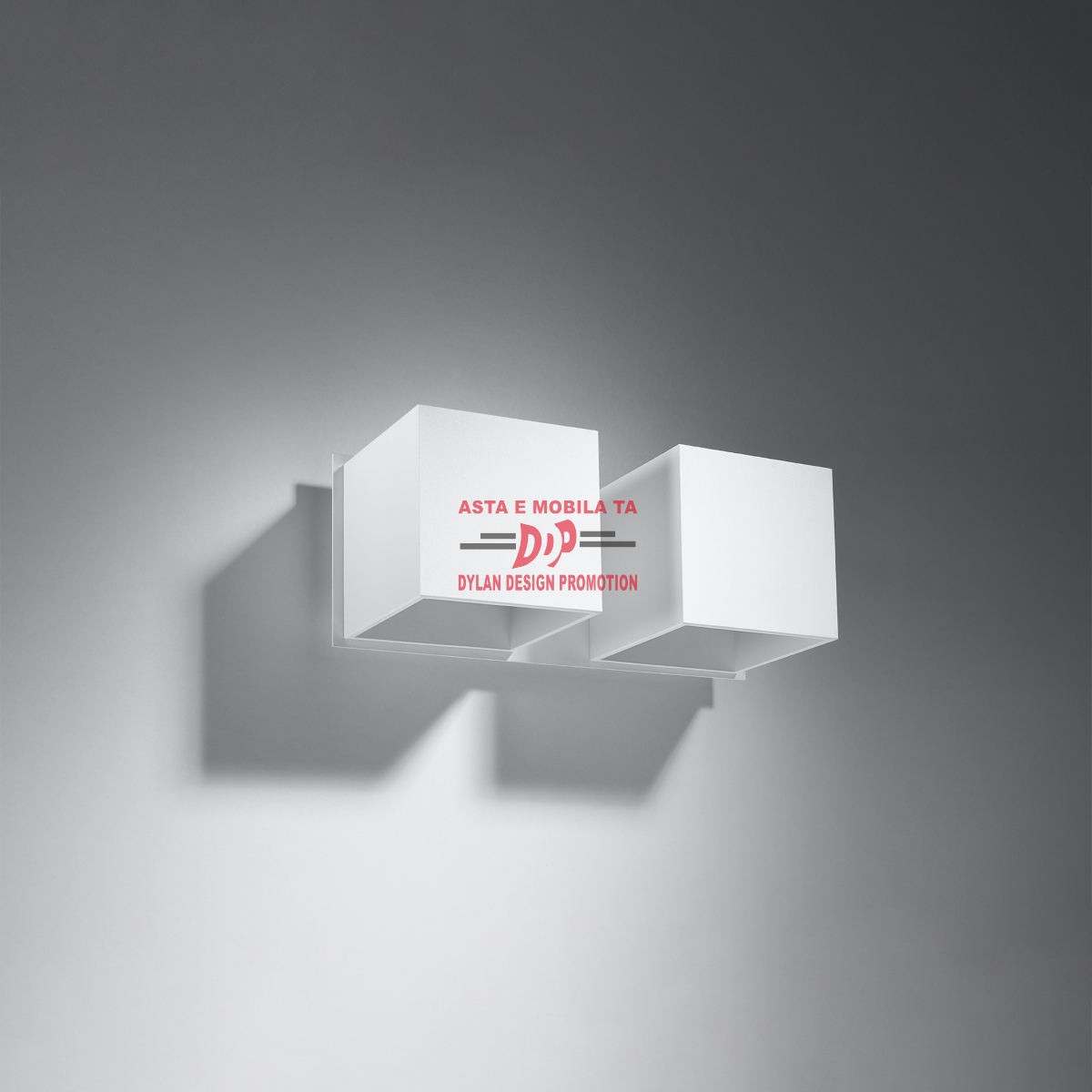 Lampă de perete QUAD 2 alb