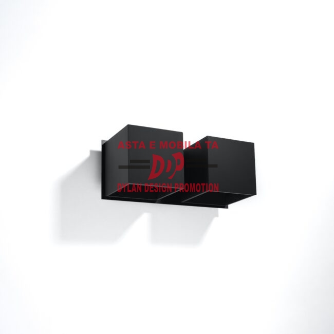 Lampă de perete QUAD 2 negru