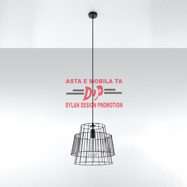 Lampă suspendată GATE negru