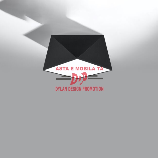 Plafonieră HEXA 25 negru