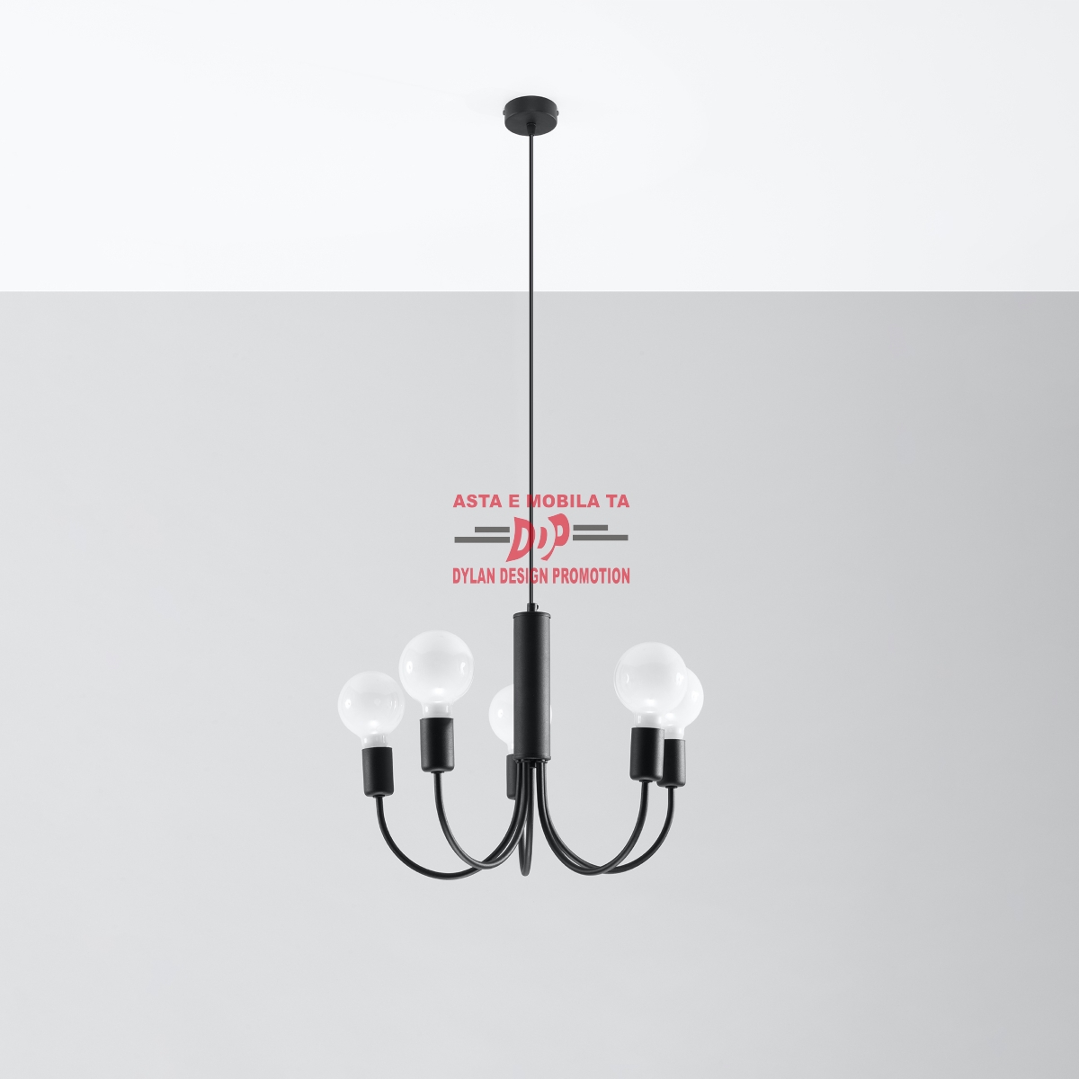 Candelabru PICCOLO 5 negru