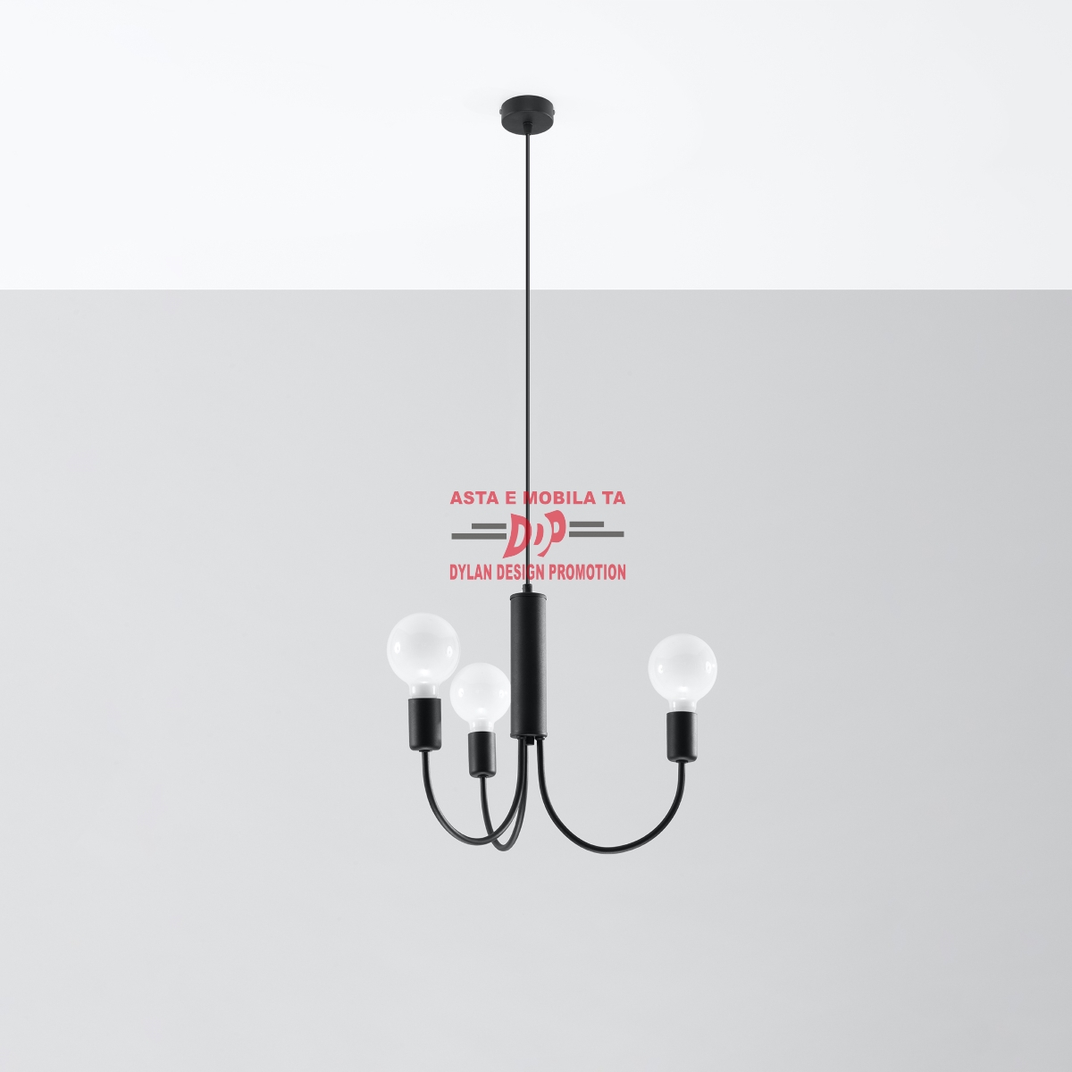 Candelabru PICCOLO 3 negru