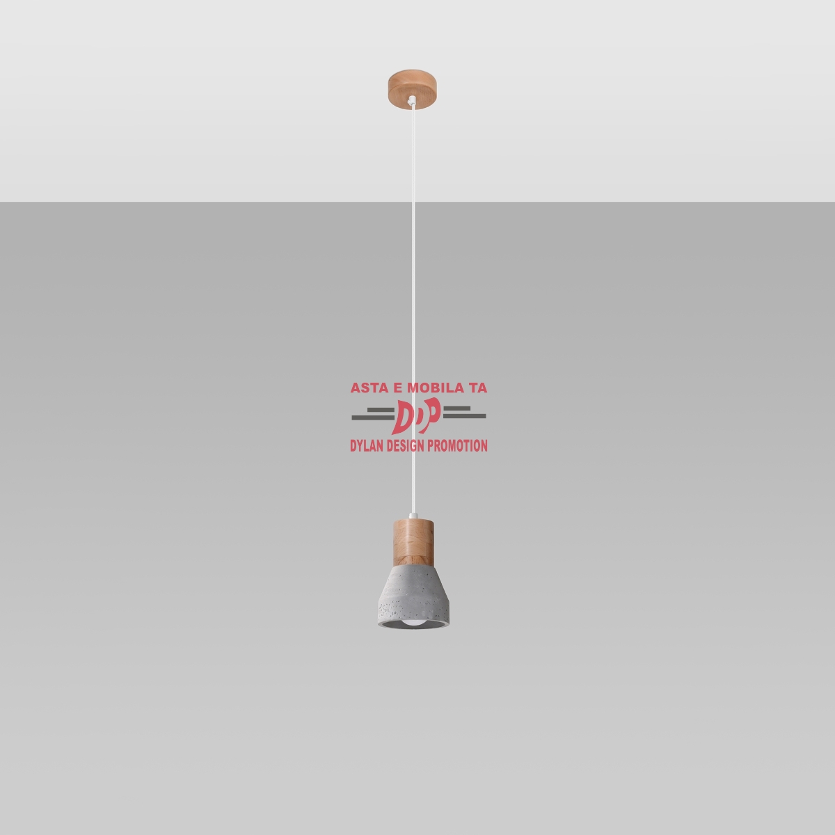 Lampă suspendată QUBIC gri