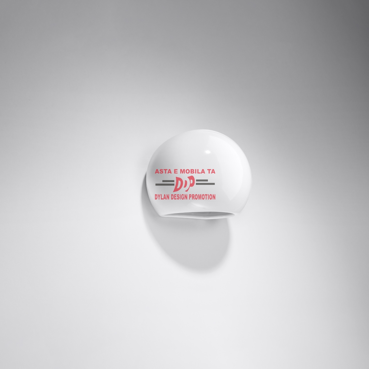 Aplică lăcuită GLOBE alb lucios