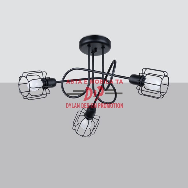 Candelabru BELUCI 3S negru