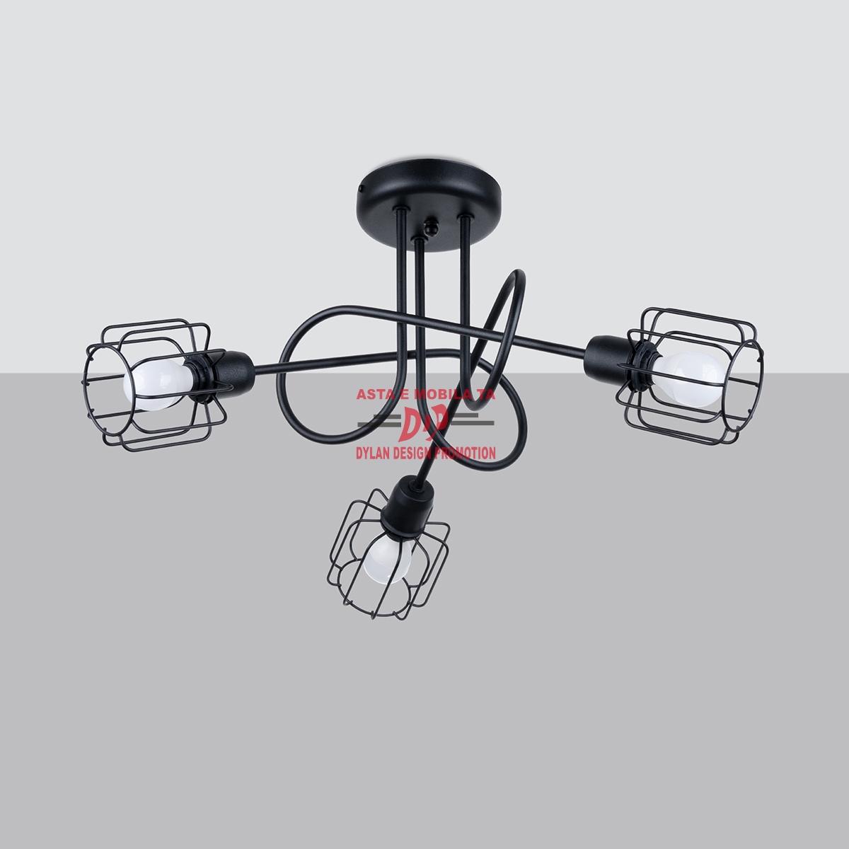 Candelabru BELUCI 3S negru
