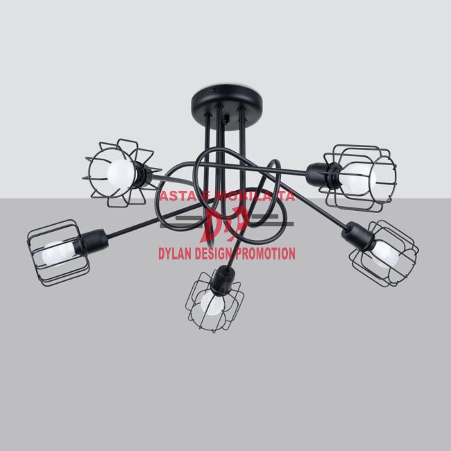 Candelabru BELUCI 5S negru