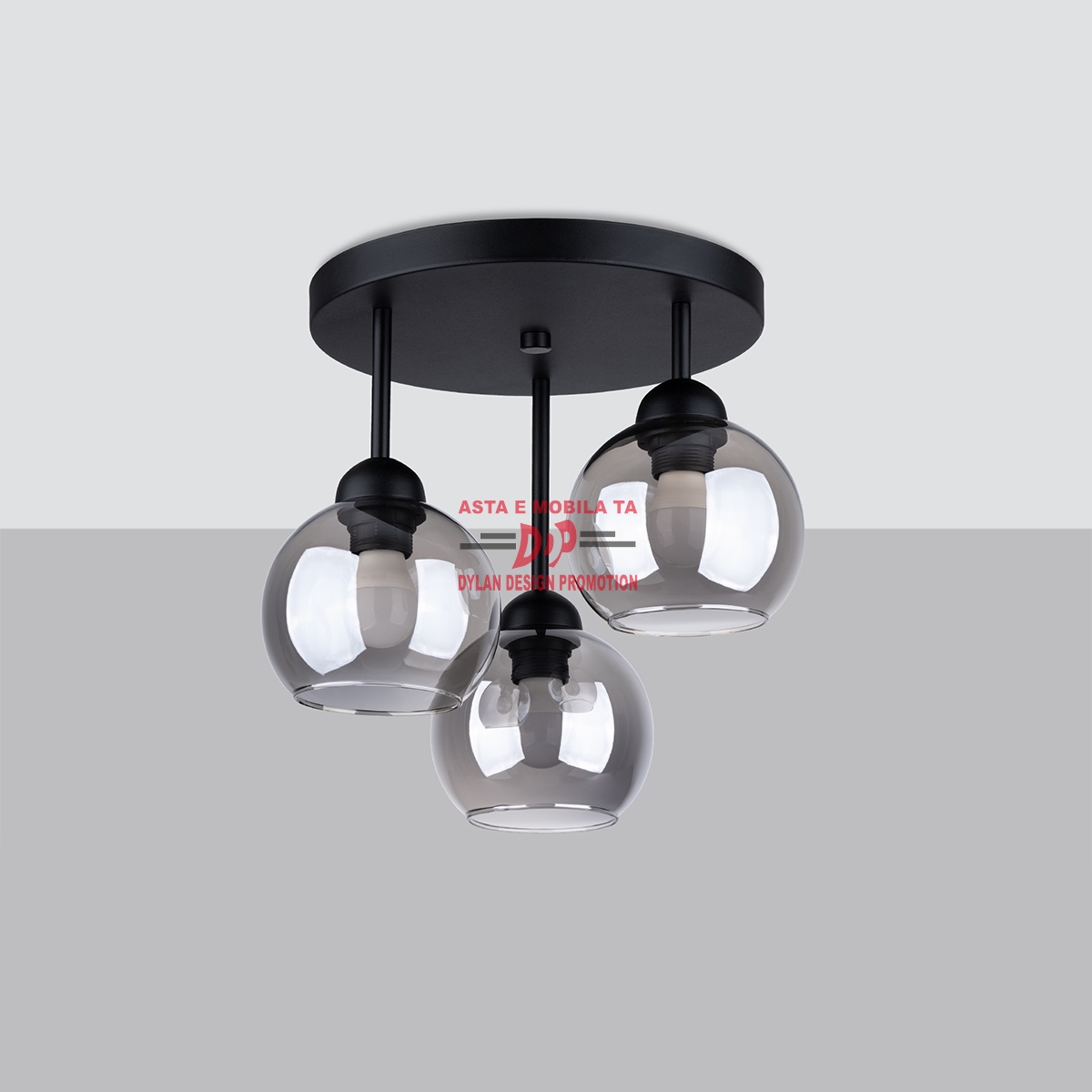 Candelabru ALINO 3 negru