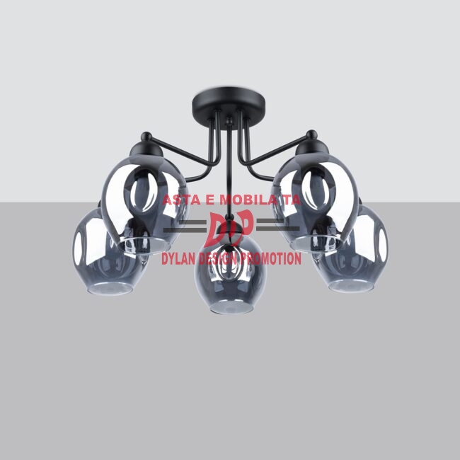 Candelabru FILLAN 5 negru
