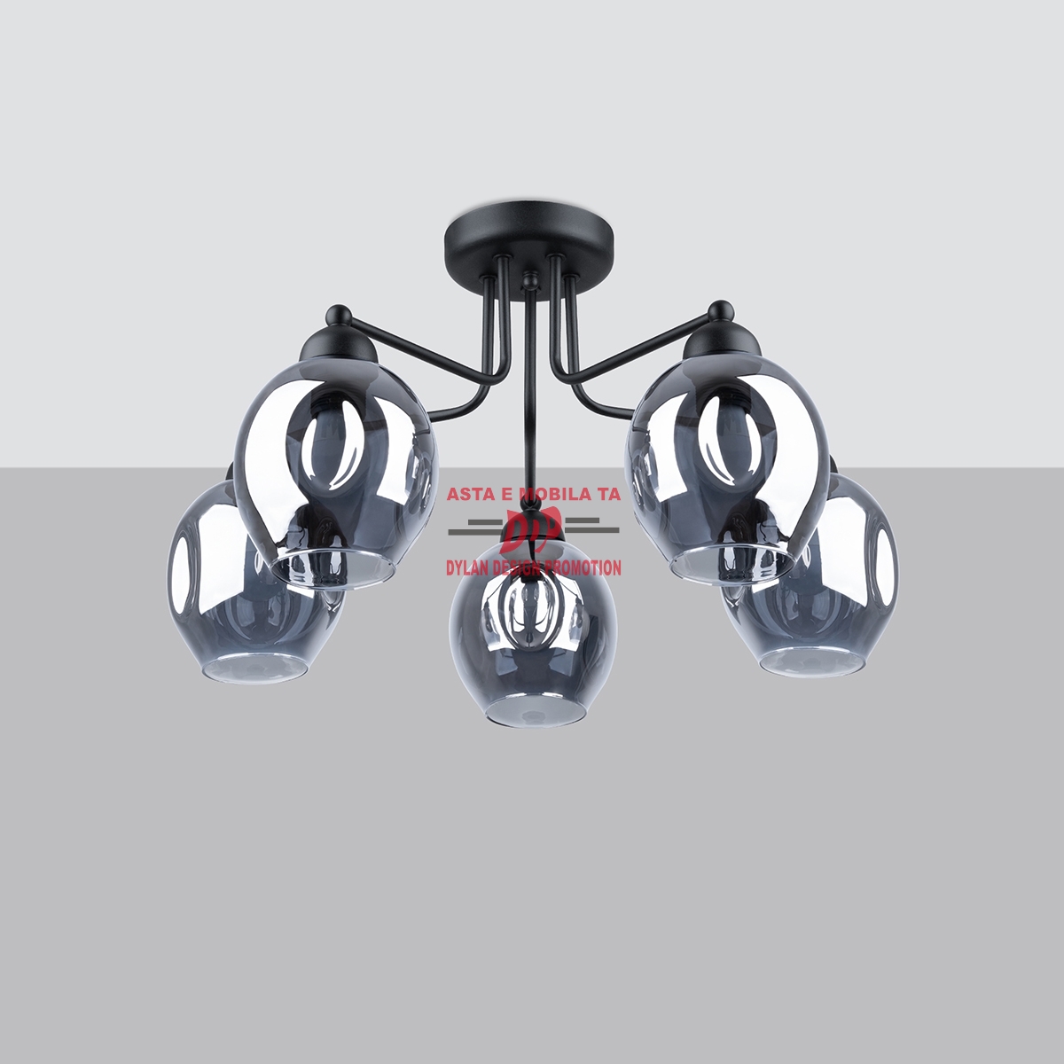 Candelabru FILLAN 5 negru