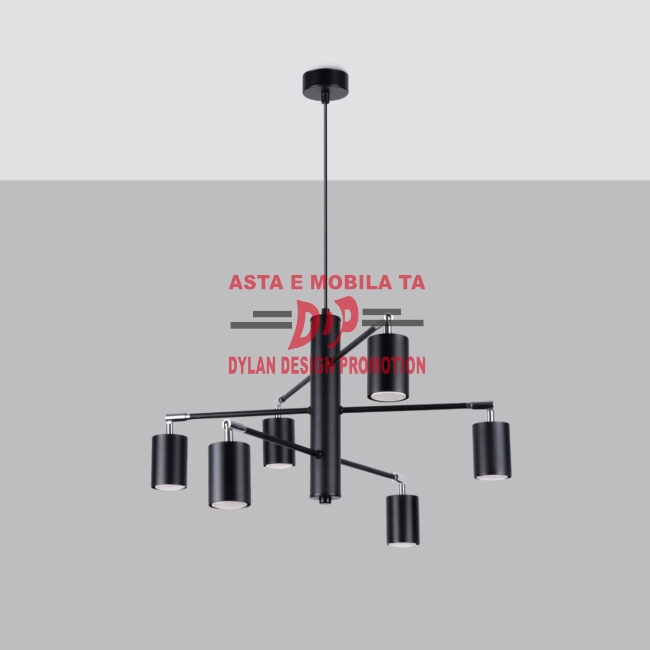 Candelabru LEMMI 6 negru