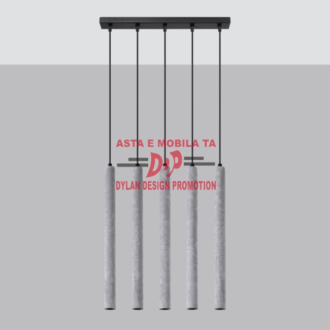 Lampă suspendată PASTELO 5L beton
