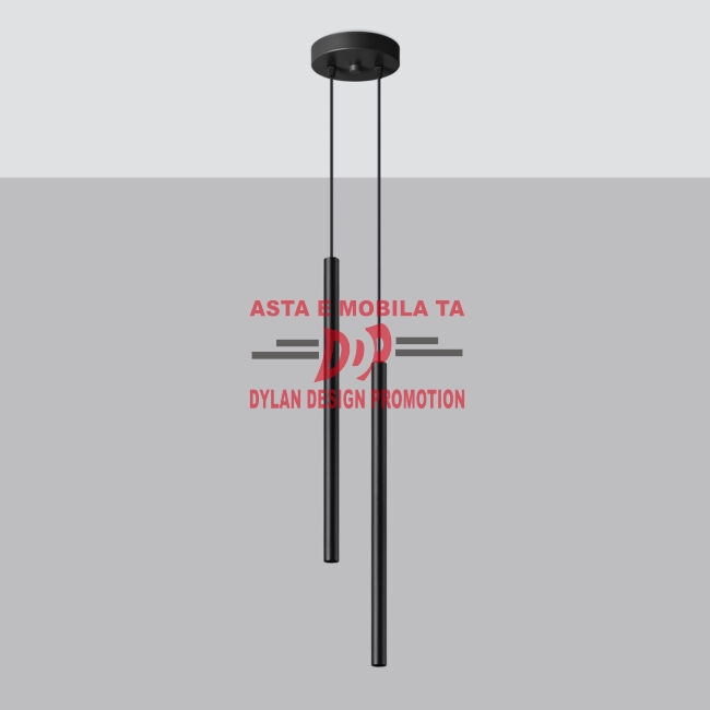 Lampă suspendată PASTELO 2 negru