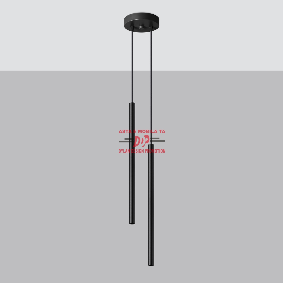 Lampă suspendată PASTELO 2 negru