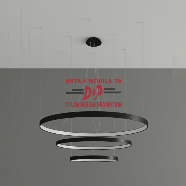 Candelabru RIO 3 55/78/110 negru LED 4000K