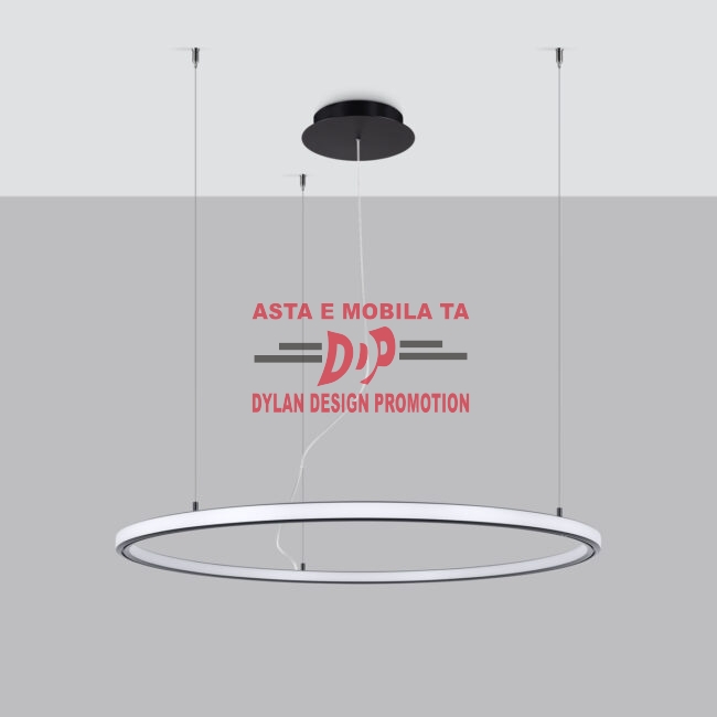 Candelabru RISA 80 negru LED 3000K