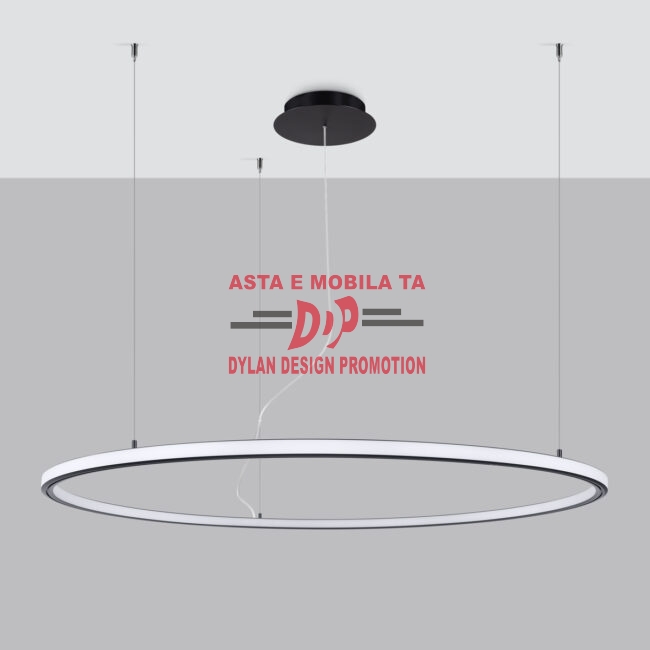 Candelabru RISA 120 negru LED 3000K