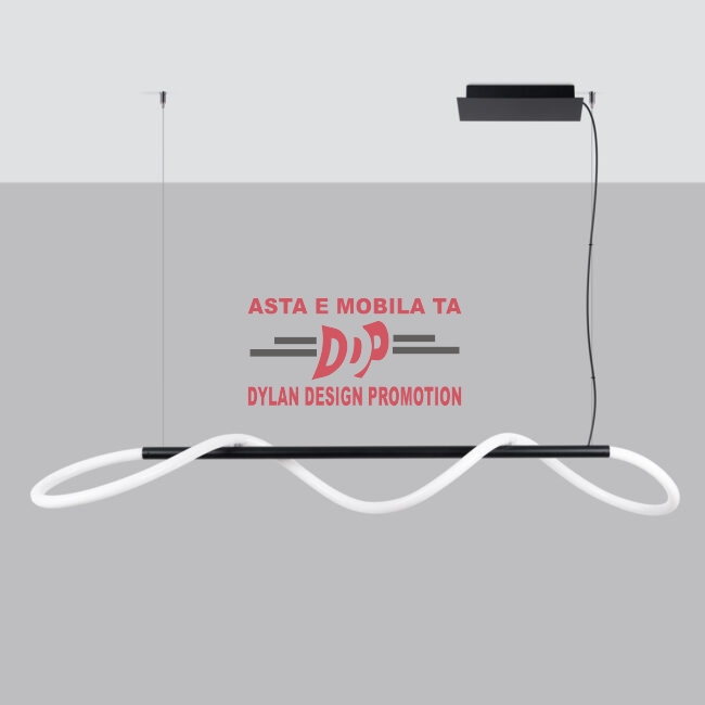 Lampă suspendată GALAKSE 148 negru LED 2700-6500K