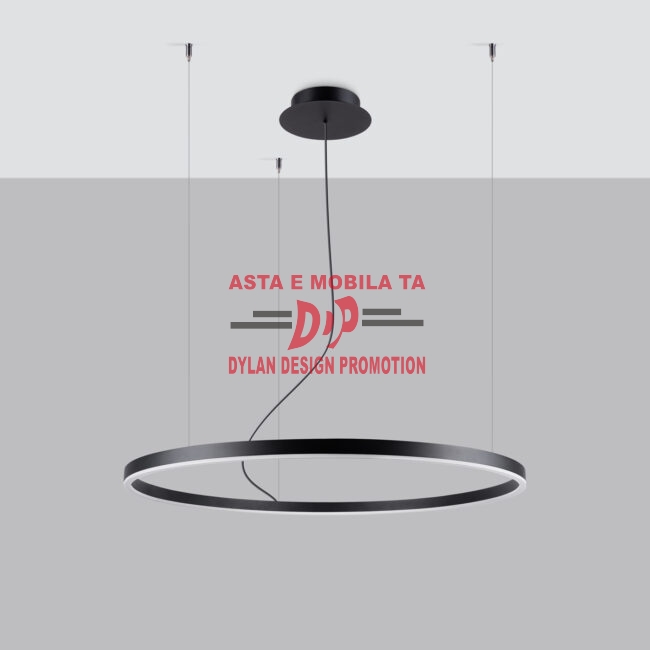 Candelabru ODA 80 negru LED 3000K